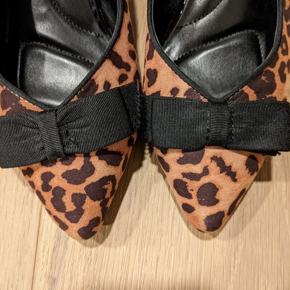 Leopard Print bow detail heels - Picture 10 of 12